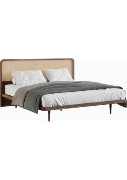 Pera Ceviz Hazeran Başlıklı Yatak Seti 187X205 cm modelleri