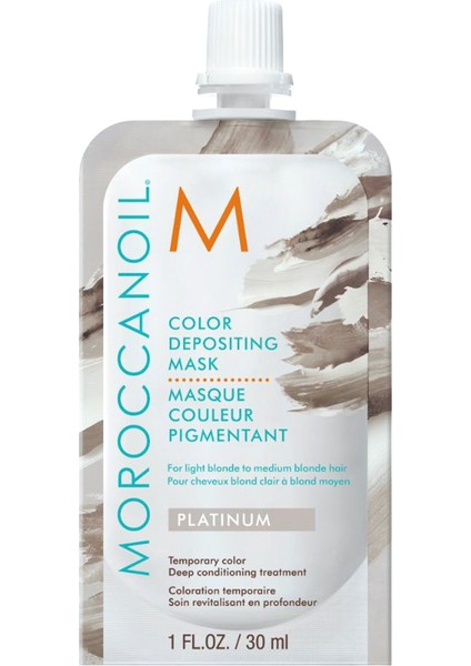 Color Depositing Mask Platinum Irize Renk Tazeleyici Mini Saç Bakım Maskesi 30 ml