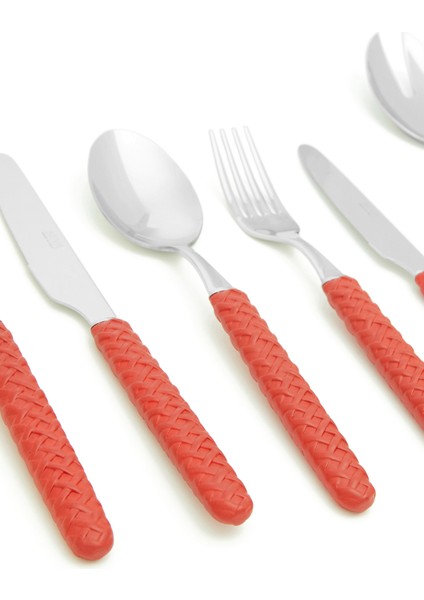Intreccio Rosso 74 Parça Çatal Bıçak Kaşık Seti fiyatları