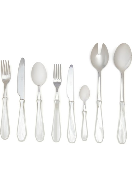 Venezia Beyaz Çelik 74 Parça Çatal Bıçak Kaşık Seti