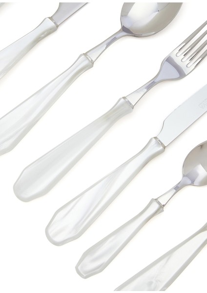 Venezia Beyaz Çelik 74 Parça Çatal Bıçak Kaşık Seti fiyatları