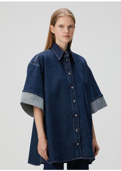 Nina Mavi Denim Dış Gömlek modelleri