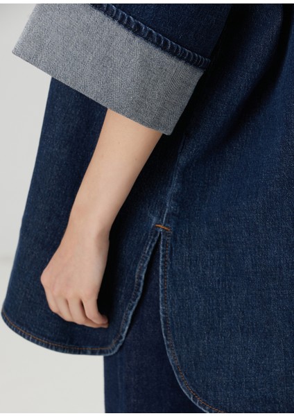 Nina Mavi Denim Dış Gömlek indirimleri