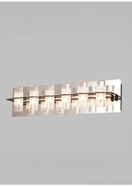 Panama Siyah Şeffaf Akrilik 6'lı LED Aplik modelleri