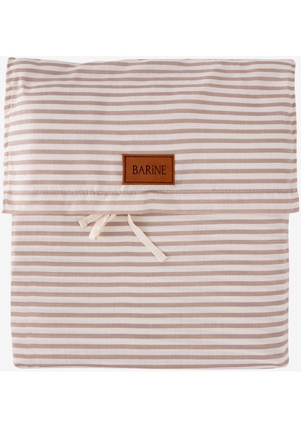 Thin Line Ginger Snap Kahverengi Saten Çift Kişilik Nevresim Kılıfı 200 x 220 cm modelleri