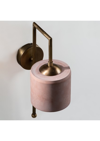 Metal Detaylı Somon Bronz Silindir Aplik fiyatları