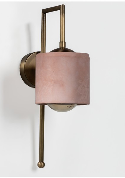 Metal Detaylı Somon Bronz Silindir Aplik modelleri