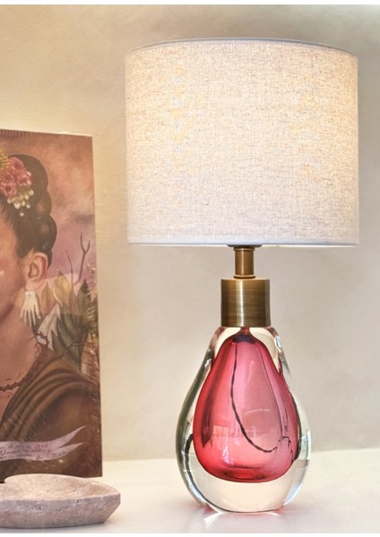 Harmony Pembe Mini Cam Abajur fiyatları