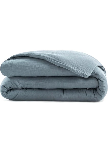 Koza Mavi %100 Pamuk King Size Nevresim Kılıfı 240 x 220 cm