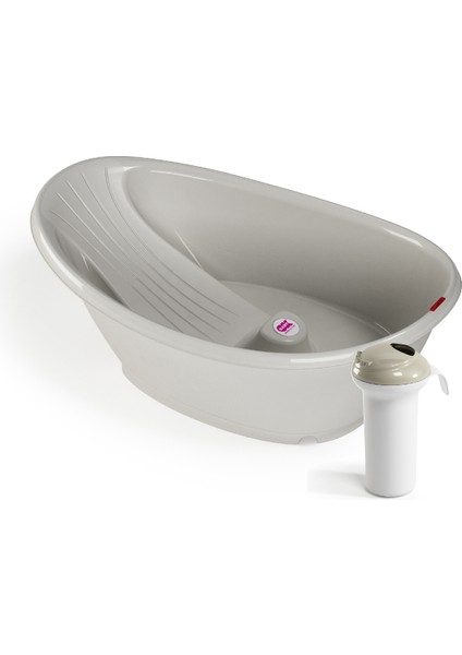 Bella Çift Yönlü 0-12 Ay Gri Banyo Küveti ve Splash Bebek Duşu