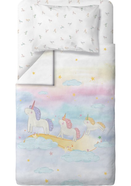 Astra %100 Organik Pamuk Saten Bebek Çocuk Nevresim Takımı 160 x 220 cm