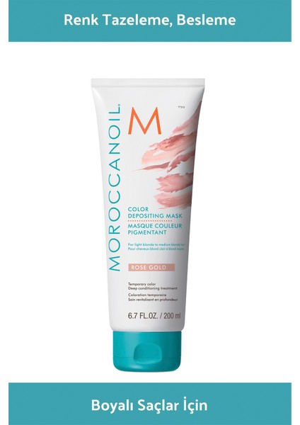 Color Depositing Rose Gold Renk Tazeleyici Saç Maskesi 200 ml indirimleri