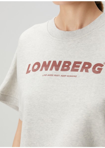 Gri Baskılı Crop T-Shirt indirimleri