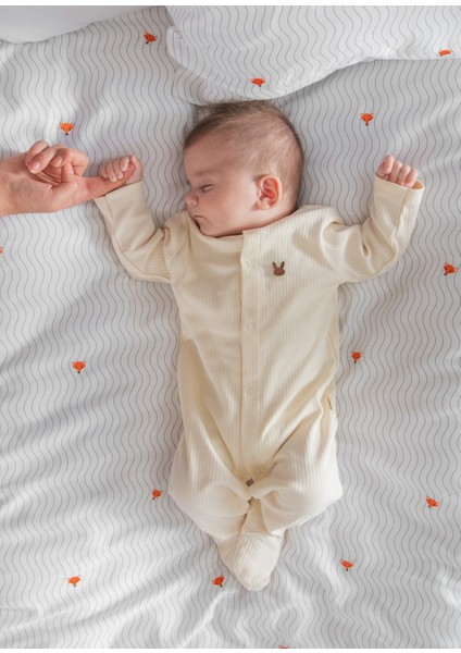 Cool Fox 100% Organik Pamuk Saten Nakışlı Bebek Çocuk Nevresim Takımı 100 x 150 cm indirimleri