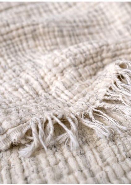 Haze Ekru / Siyah %100 Pamuk Çift Kişilik Yatak Örtüsü 200 x 220 cm modelleri