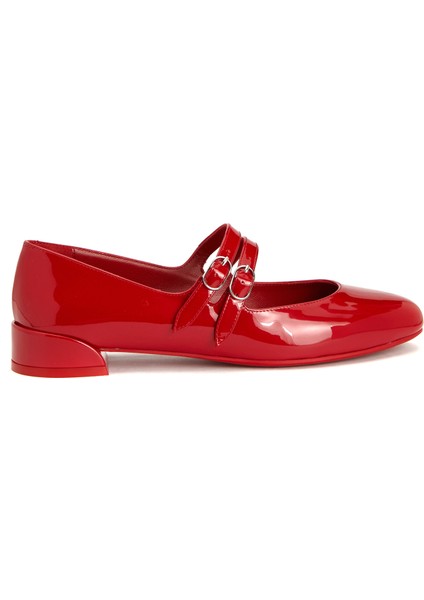 Sweet Jane Kırmızı Deri Babet