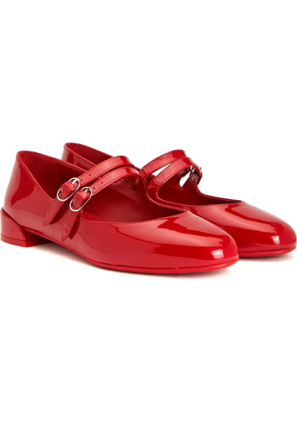 Sweet Jane Kırmızı Deri Babet fiyatları