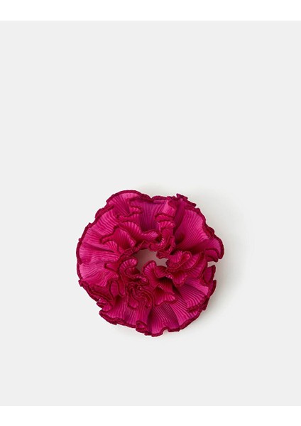Büyük Boy Fırfırlı Katlı Saç Lastiği