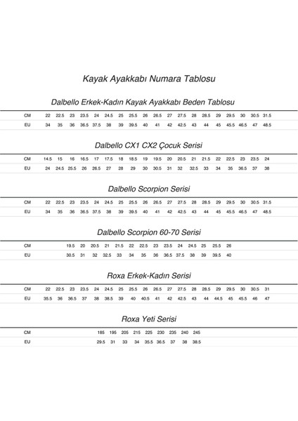 X-Face Tour Kayak Ayakkabısı modelleri