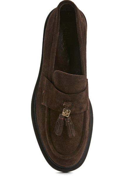 Kahverengi Kadın Süet Loafer fırsatları