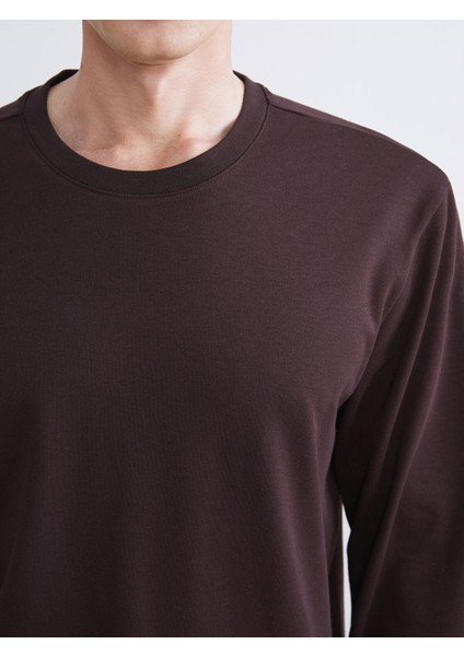 Yeni Sezon Bisiklet Yaka Uzun Kollu Erkek Sweatshirt modelleri