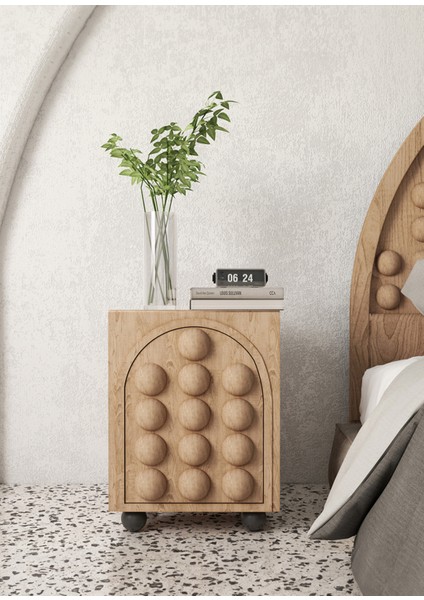 Curve Kestane Ağacı Açık Kahve Komodin fiyatları