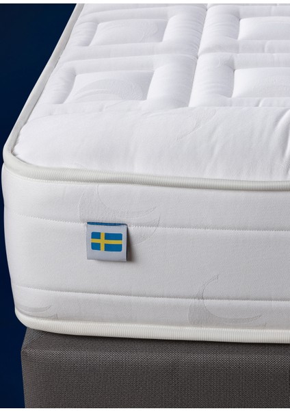 Jönköpings Organik Pamuk Kasetleri ve Proflex Yay Sistemli Tek Kişilik Yatak 100X200 cm fırsatları