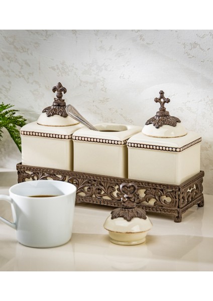 Acanthus Triple Seramik Baharatlık Seti fiyatları
