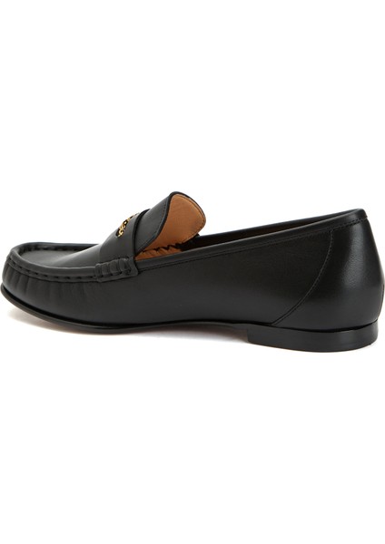 Siyah Kadın Deri Loafer modelleri