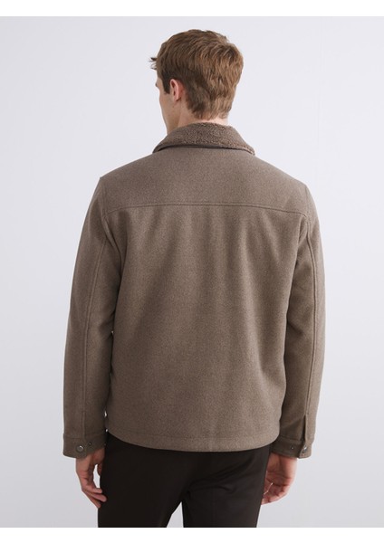 Yeni Sezon Standart Kalıp Gömlek Yaka Erkek Kaşe Mont indirimleri