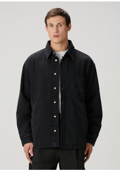 Boulanger Siyah Denim Gömlek