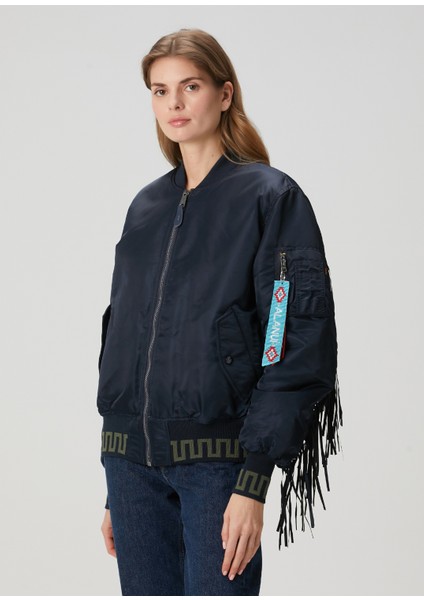 x Alpha Industries Lacivert Bomber Ceket modelleri
