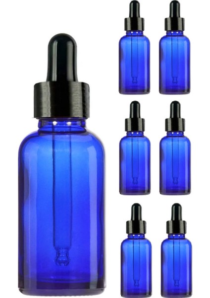 ™ 10 20 30 50 100 ml Siyah Metal Kapaklı Damlalıklı Cam Şişe 6’lı Set | Uv Korumalı, Sızdırmaz, Esans, Serum ve Uçucu Yağ Dolum Şişesi