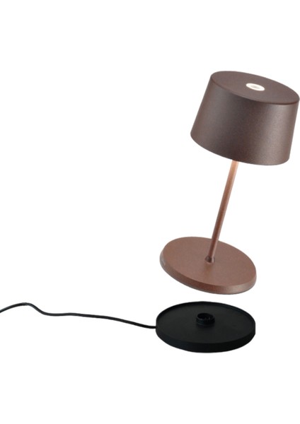 Olivia Pro Kahverengi Şarjlı Masa Lambası fiyatları