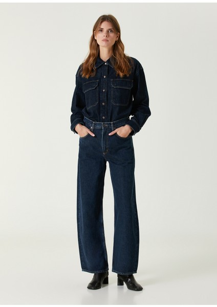 Gwen Slice Lacivert Denim Gömlek fiyatları