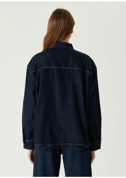 Gwen Slice Lacivert Denim Gömlek indirimleri