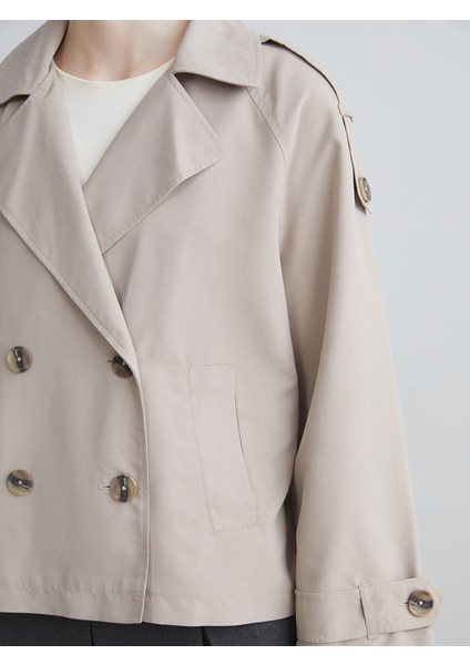 Yeni Sezon Kruvaze Yaka Oversize Kadın Trençkot modelleri