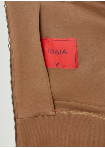 Bej Kapüşonlu Logo Nakışlı Sweatshirt indirimleri