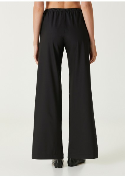 Siyah Yün Karışımlı Pantolon indirimleri