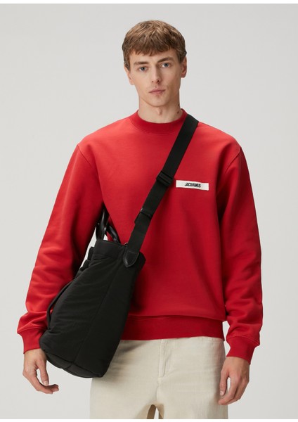 Gros Grain Kırmızı Logo Patchli Sweatshirt