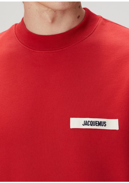 Gros Grain Kırmızı Logo Patchli Sweatshirt indirimleri