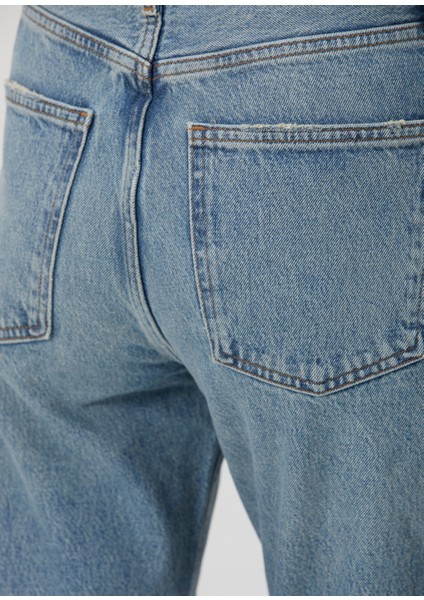 90's Pinch Waist Mavi Organik Pamuk Jean Pantolon indirimleri