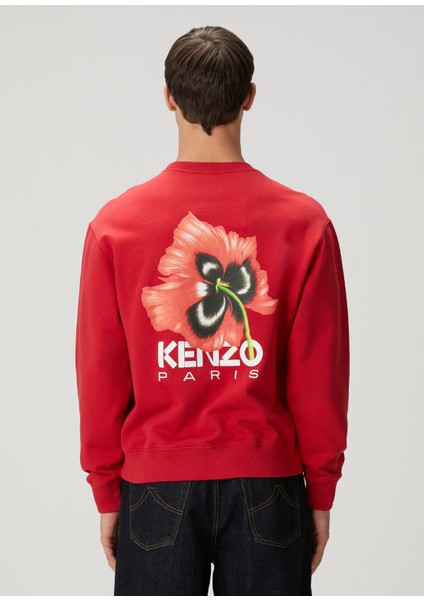 Kırmızı Çiçek Baskılı Sweatshirt fırsatları