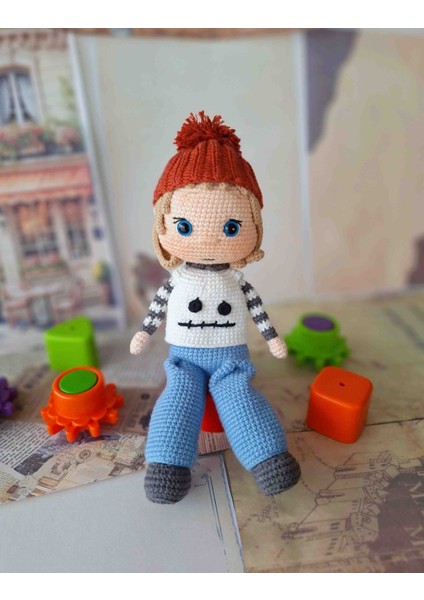 Şapkalı Örgü Kız Bebek, Amigurimi fiyatları