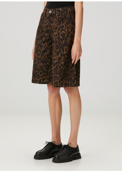Louie Leopar Desenli Şort fiyatları