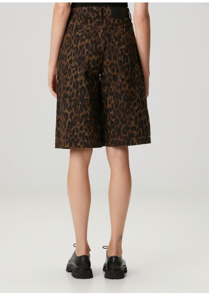 Louie Leopar Desenli Şort fırsatları