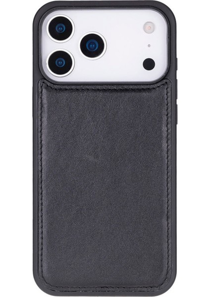 Apple iPhone 17 Pro Uyumlu Hakiki Deri Kişiselleştirilebilir Telefon Kılıfı