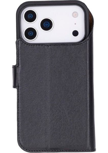 Apple iPhone 17 Pro Uyumlu Hakiki Deri Kişiselleştirilebilir Telefon Kılıfı