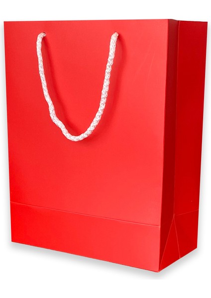 10 Adet Kırmızı Karton İpli Çanta (20.5X25.5X10) modelleri