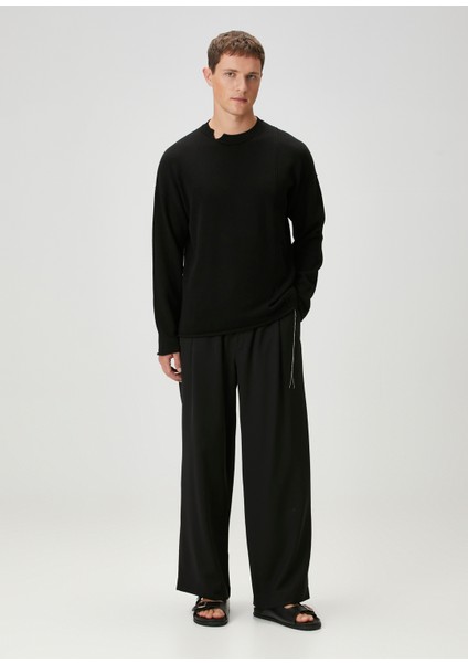 Siyah Yıpratma Detaylı Kazak fiyatları